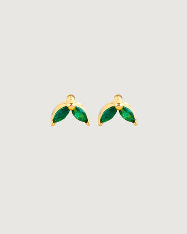 Green Double Marquise Crystal Stud Earrings - STUDIO JO STORE